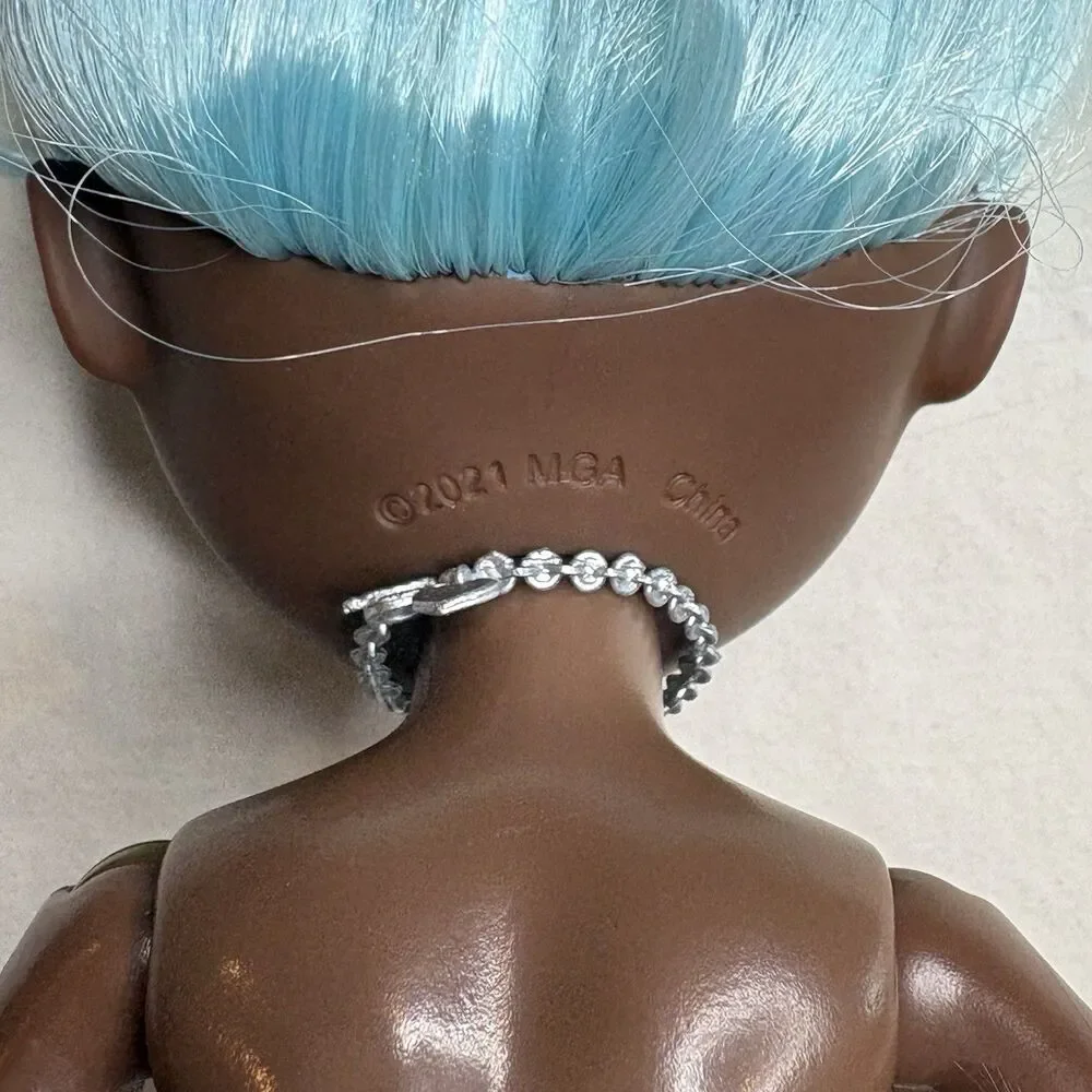 Rainbow High Slumber Party Robin Sterling Blue Hair Nude Doll Good Condition